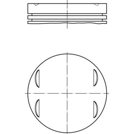 Mahle Piston Cylinder Bore = 95mm fits Mercedes-Benz 190 1988-1993 2.5 201.035