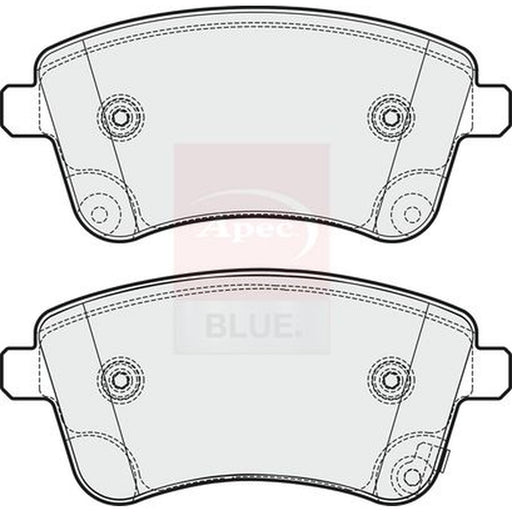 Apec Front Brake Pad Set fits Kia Venga 2010-2019 1.4 1.6