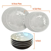 MDS1203 Liberty Capri 12 Piece Melamine Dinner Set LL1382 Liberty Leisure UK - Dynamic Drive