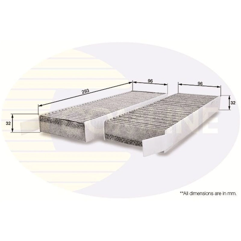 Comline Cabin Air Filter (Pollen Filter) fits Citroën Berlingo 2018-2019