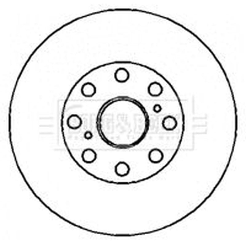 Borg & Beck Rear Brake Vented Discs & Pads fits Toyota MR2 III 1999-2007 1.8