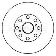 Borg & Beck 2 x Vented Brake Discs fits Toyota MR2 III 1999-2007 1.8