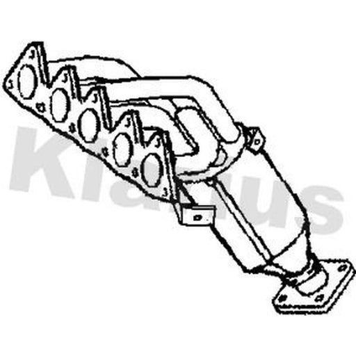 Klarius Catalyst Type Approved With Pipe Front fits Volvo S60 I 2000-2010 2.4