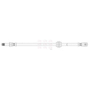 Apec Brake Hydraulic Hose Line Front fits Mercedes-Benz Marco Polo Camper