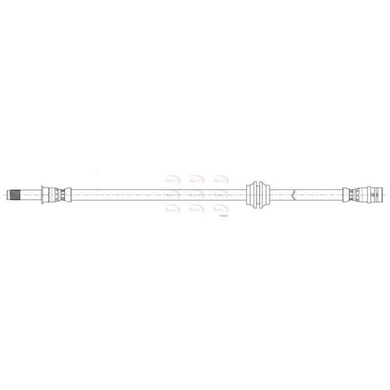 Apec Brake Hydraulic Hose Line Front fits Mercedes-Benz Marco Polo Camper