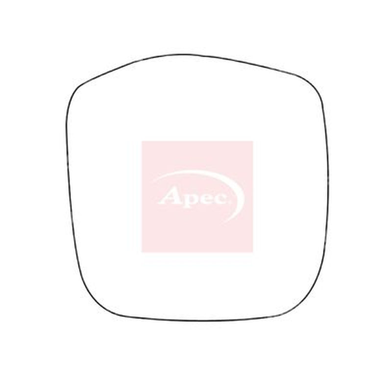 Apec Exterior Wing Mirror Glass Right fits Toyota Hiace IV 1995-2012 2.4 2.5 2.7