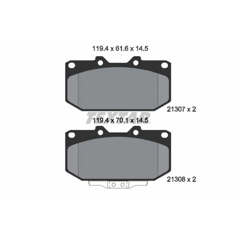 Textar Front Brake Pad Set 2130701