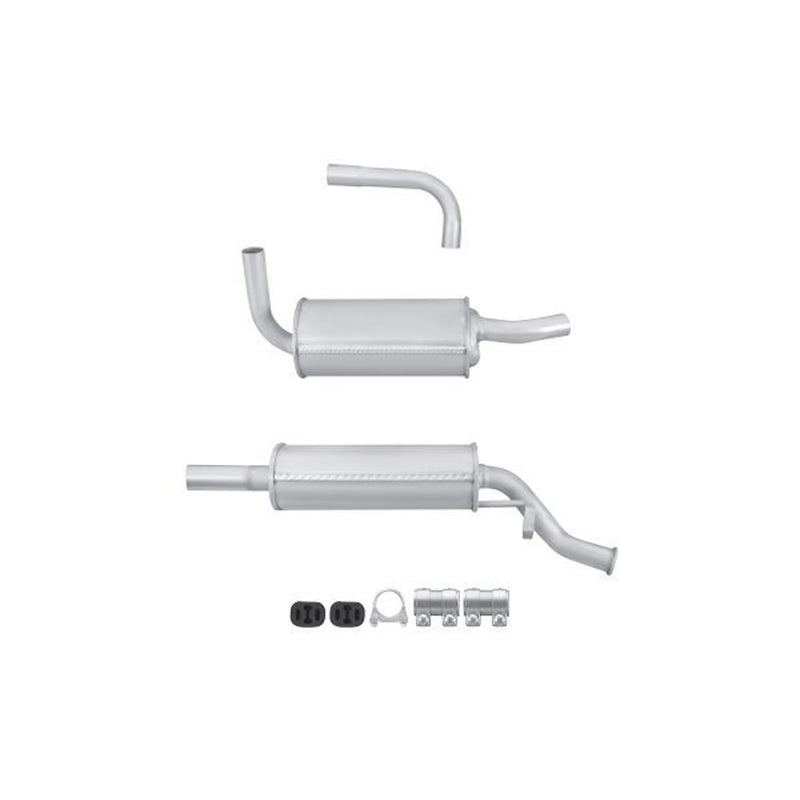 Hella End Silencer Rear fits Fiat Uno 1983-2006 1.1 1.3 1.5