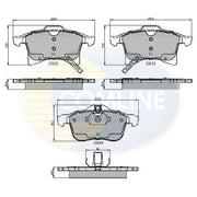 Comline Front & Rear Brake Discs & Pads fits Vauxhall Astravan Estate 2005 on