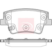 Apec Rear Brake Pad Set fits Hyundai Santa Fe IV 2018-2020 2.0 2.2