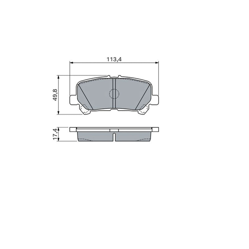 Bosch Front & Rear Pads fits Toyota Hiace VI Bus 2019 on 2.8