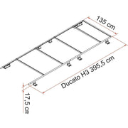 Fiamma Roof Rail Ducato H3 - RHD (05808-04-) Fiamma - Dynamic Drive