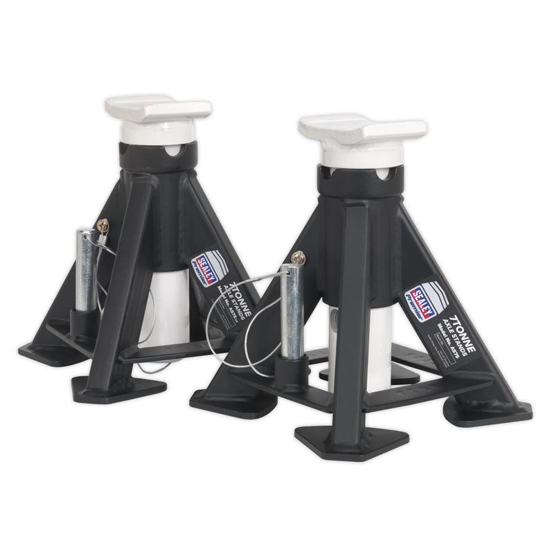 Sealey Short AXLe Stands (Pair) 7 Tonne Capacity per Stand AS7S Sealey - Dynamic Drive