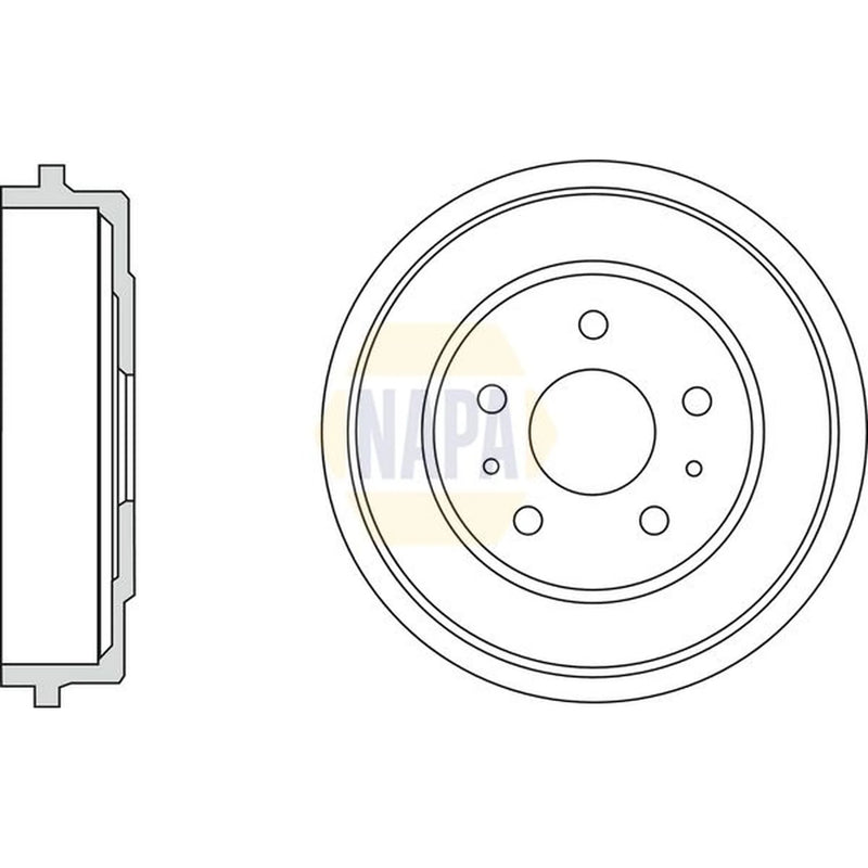 NAPA Brake Drum Assembly Rear NDR1004