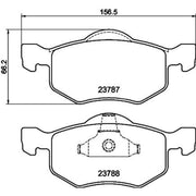 DON Front Brake Pad Set fits Ford Maverick 2001 on 2.0 3.0