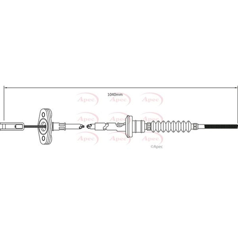 Apec Clutch Control Cable Pull fits Daewoo Matiz 1998 on 0.8