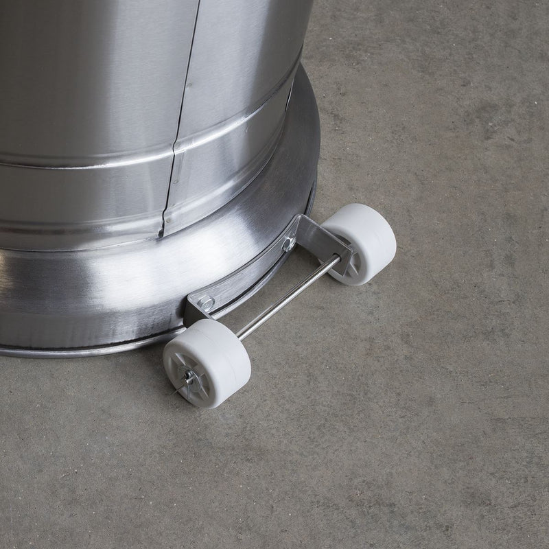 Dellonda 13kW Stainless Steel Commercial Gas Outdoor Garden Patio Heater Wheels Dellonda  - Dynamic Drive