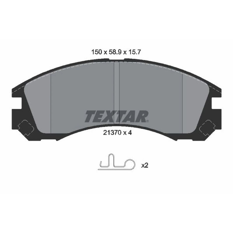 Textar Front Brake Pad Set 2137001