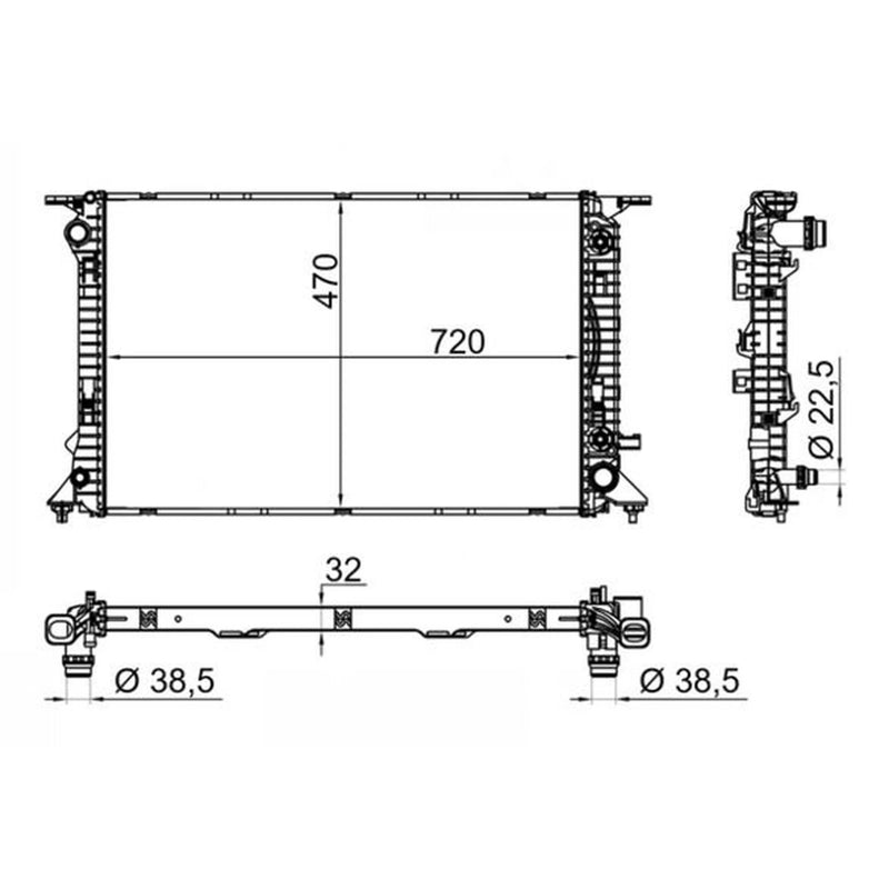 Mahle Engine Radiator CR 2178 000S