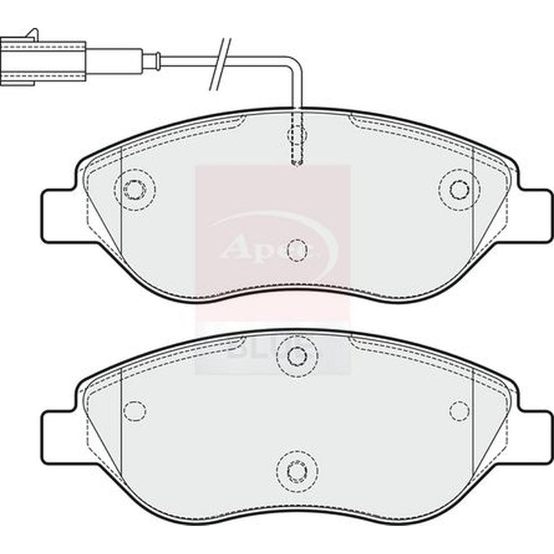 Apec Front & Rear Brake Discs & Pads fits Chrysler Delta 2011 on 1.4 1.6
