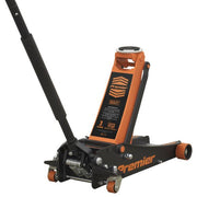 Sealey Trolley Jack 3tonne Rocket Lift Orange 3040AO Sealey  - Dynamic Drive