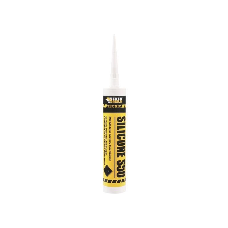 Everbuild Sika Tecnic Silicone S50 White 310ml Everbuild Sika - Dynamic Drive