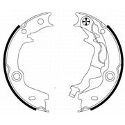 Mintex Parking Brake Shoe Set fits Hyundai Accent III 2005-2010 1.4 1.5 1.6