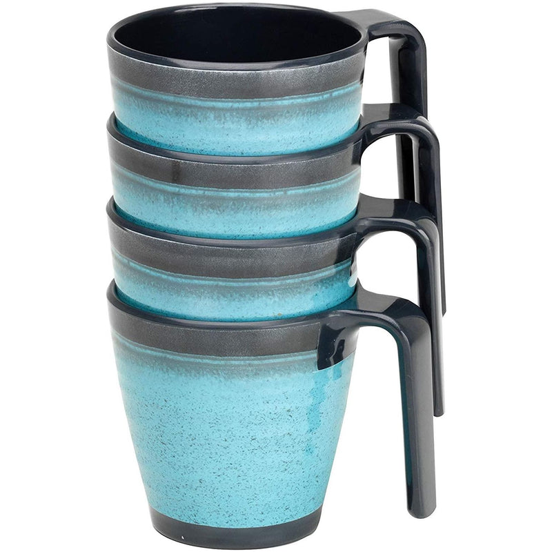 Granite 4x Stacking Mug Set Flamefield  - Dynamic Drive
