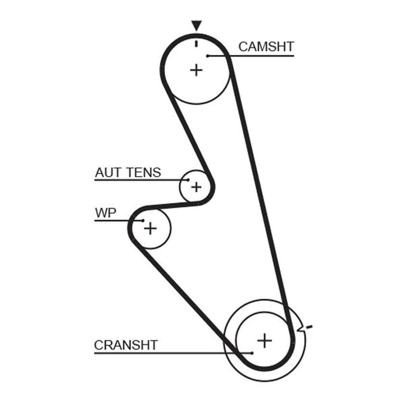 Gates Timing Belt Cambelt 125 Teeth fits Daewoo Aranos 1995-1997 1.8
