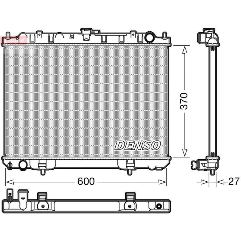 Denso Engine Radiator fits Nissan X-Trail I 2001-2013 2.2