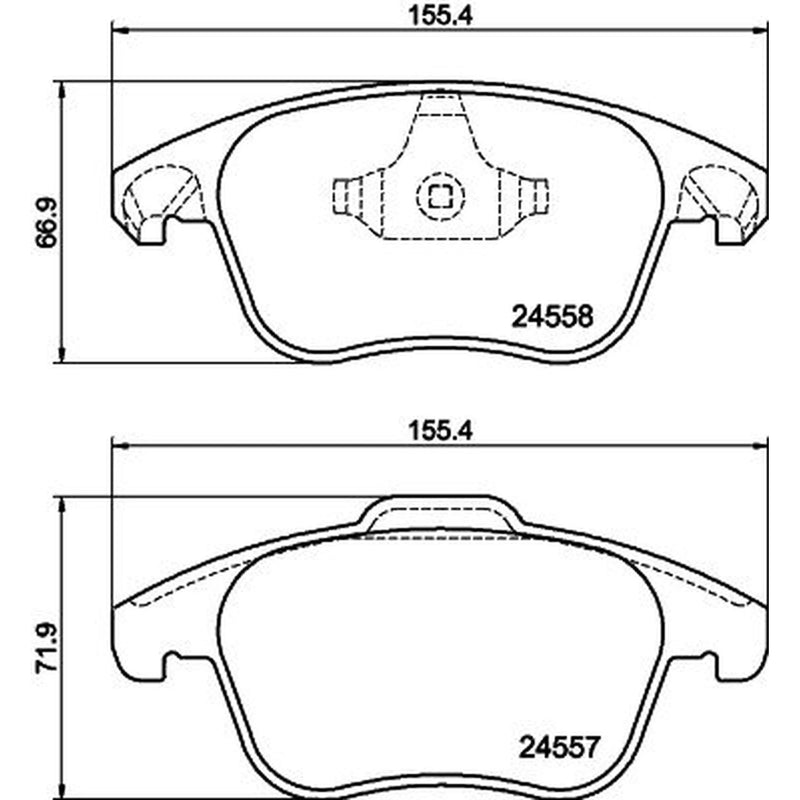 Mintex Front & Rear Brake Discs & Pads fits Peugeot 3008 I 2014-2016 1.6