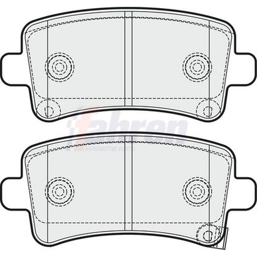 Fahren Rear Brake Pad Set FBP3258