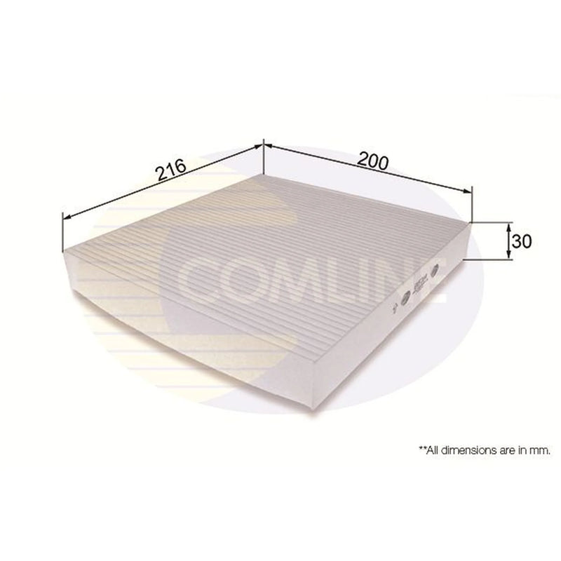 Comline Cabin Air Filter (Pollen Filter) fits Citroën C-Crosser 2007-2012