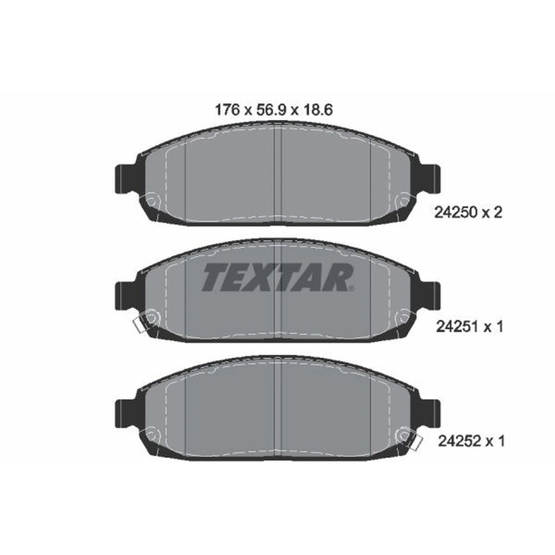 Textar Front Brake Pad Set 2425001