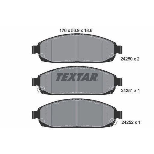 Textar Front Brake Pad Set 2425001