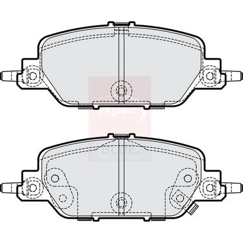 Apec Rear Brake Pad Set PD4304