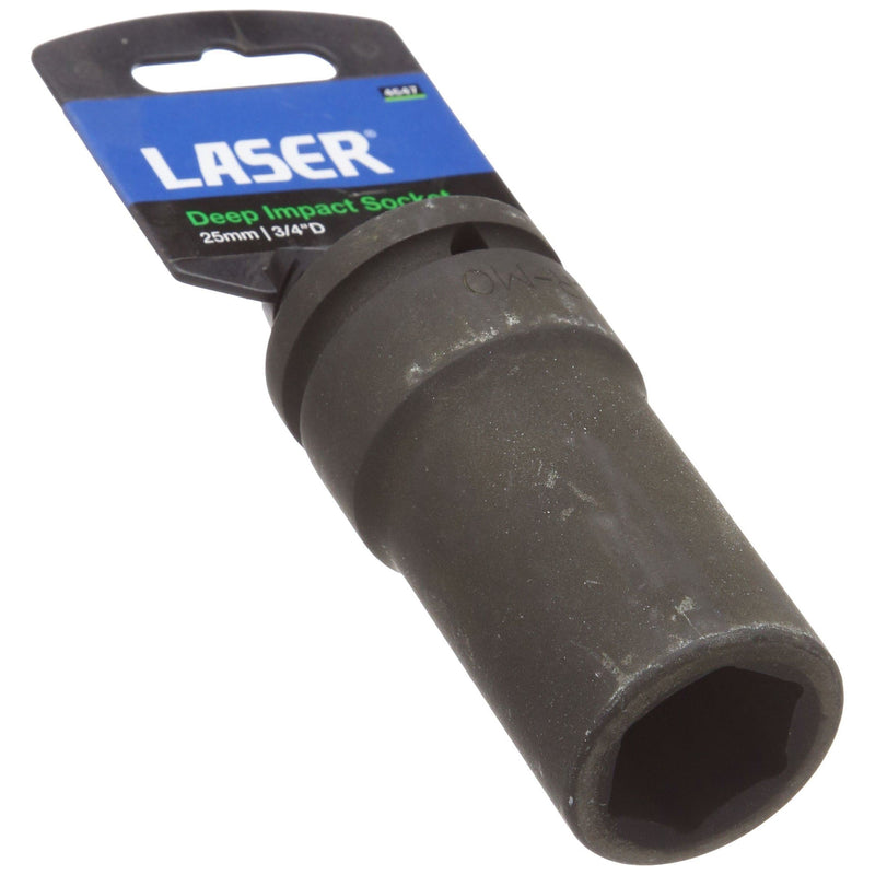 Laser Deep Impact Socket 3/4"D 25mm 4647 Laser - Dynamic Drive