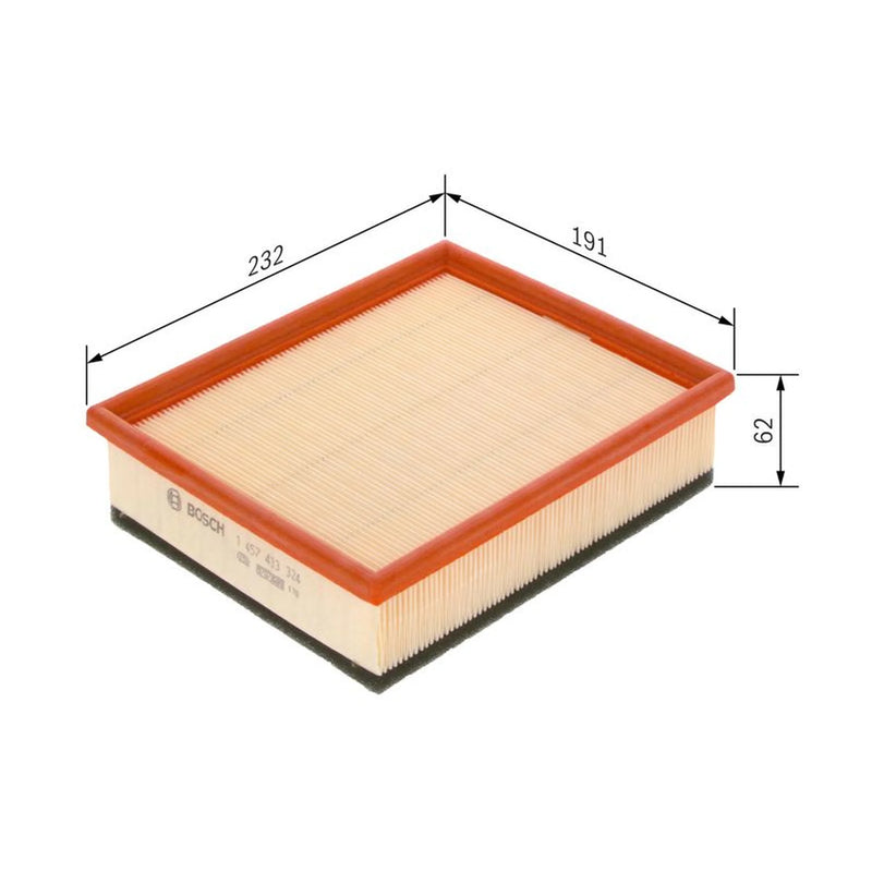 Bosch Engine Air Filter fits Fiat Multipla 2000-2010 1.9