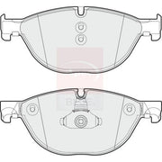Apec Front Vented & Rear Vented Brake Discs & Pads fits BMW 5 2010-2017