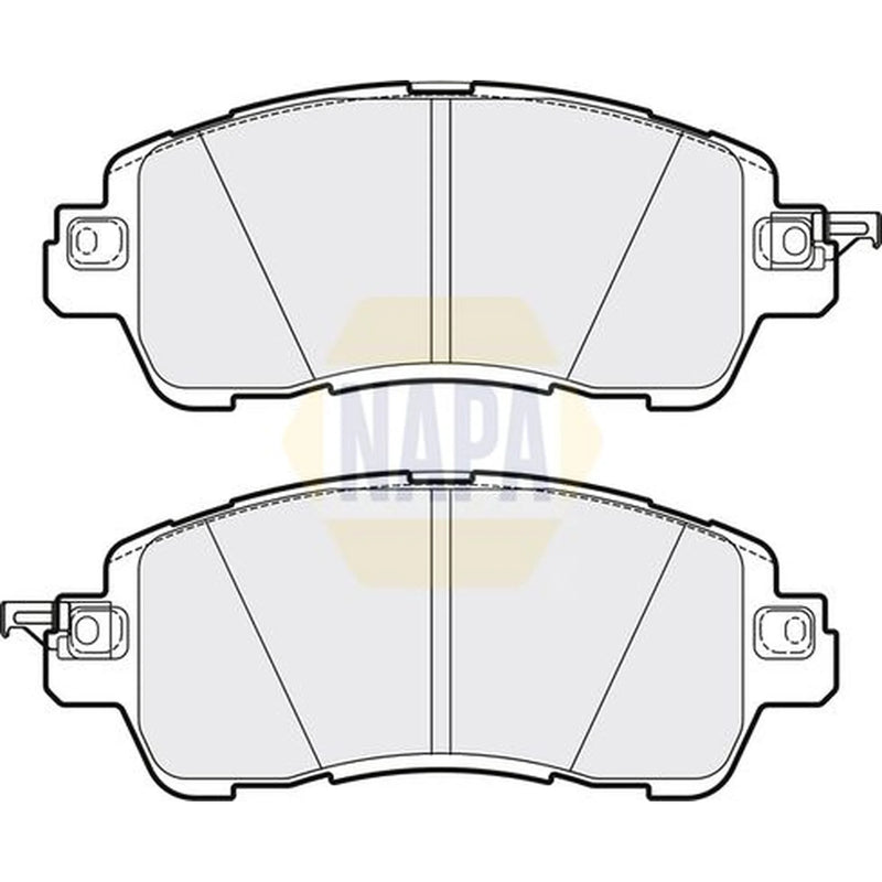 NAPA Front Brake Pad Set fits Mazda 2 2014 on 1.5