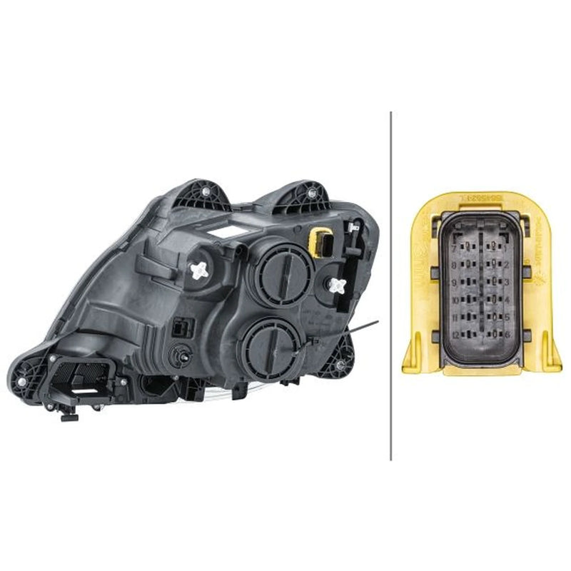 Hella Headlight Headlamp P21W Right fits Daf Cf 2013-2015