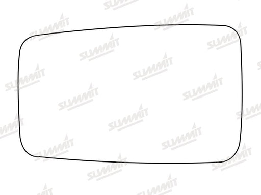Summit Stick-On Standard Mirror Glass fits Hyundai Pony LHS Summit - Bars 4 Cars