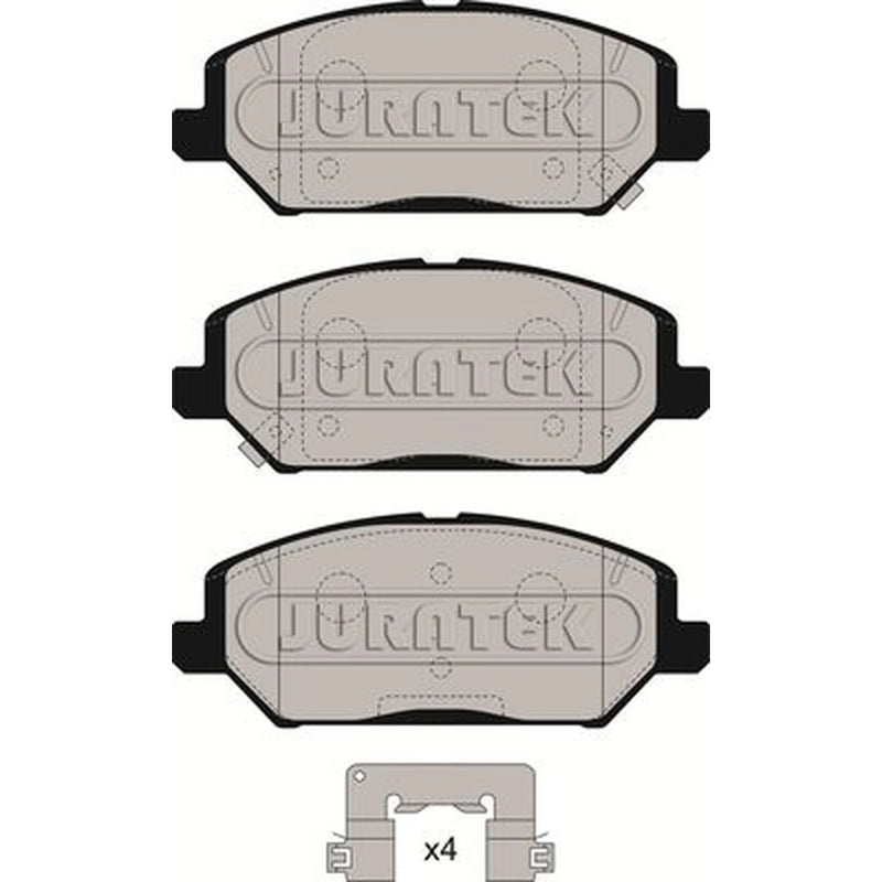 Juratek Front Brake Vented Discs & Pads fits Kia Xceed 2019-2020 1.0 1.4 1.6