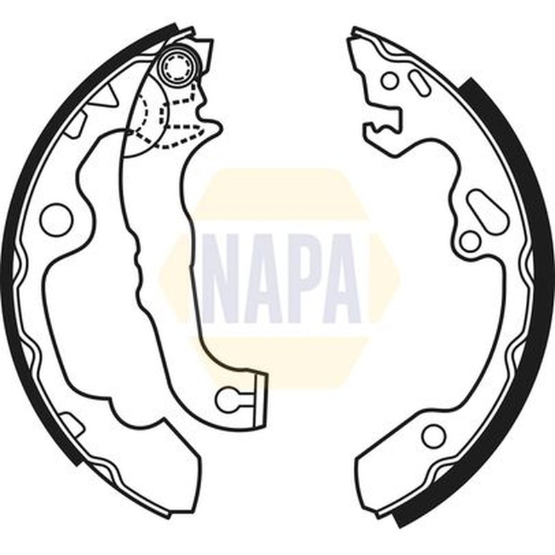 NAPA Brake Shoe Set Axle Kit fits Ford Focus I 1998-2005 1.4 1.6 1.8 2.0