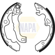 NAPA Brake Shoe Set Axle Kit NBS1035