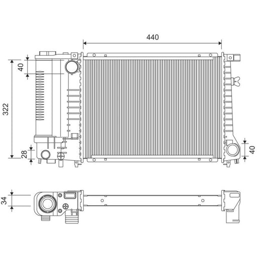 Valeo Engine Radiator 730365