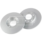 Borg & Beck Rear Brake Solid Discs & Pads fits Citroën C4 Picasso II 2014 on 1.2