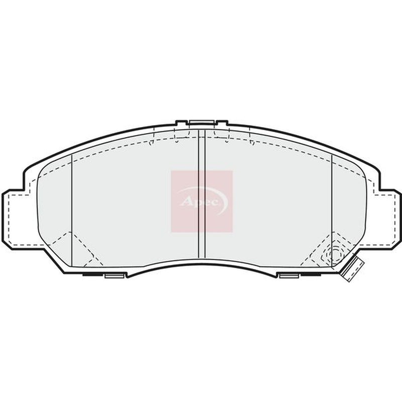 Apec Front & Rear Pads fits Honda Civic VII 2001-2005 1.6 2.0