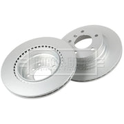 Borg & Beck Rear Brake Vented Discs & Pads fits BMW 1 2007-2013