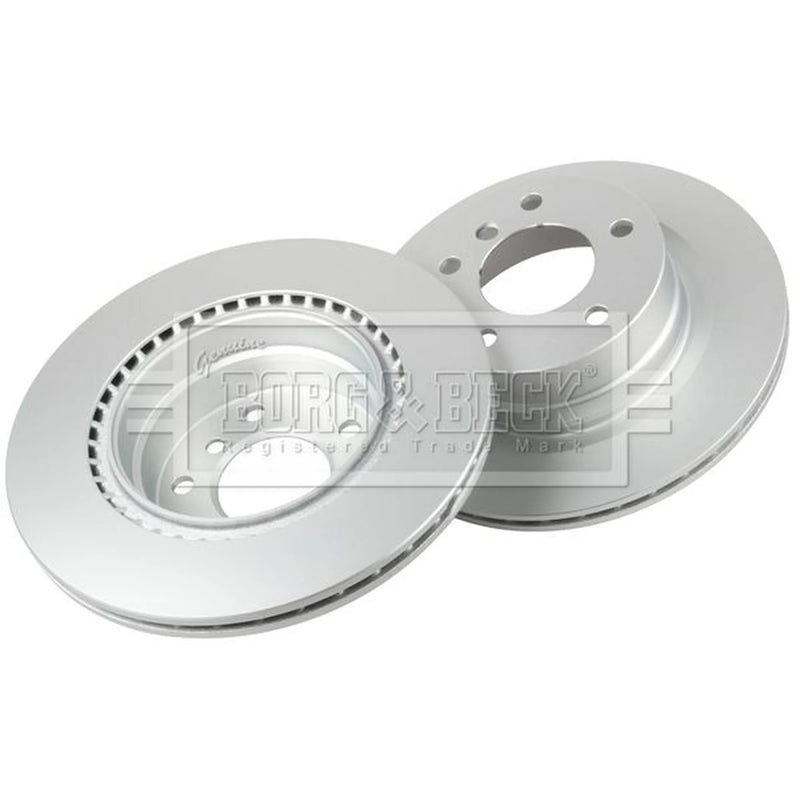 Borg & Beck Rear Brake Vented Discs & Pads fits BMW 1 2007-2013